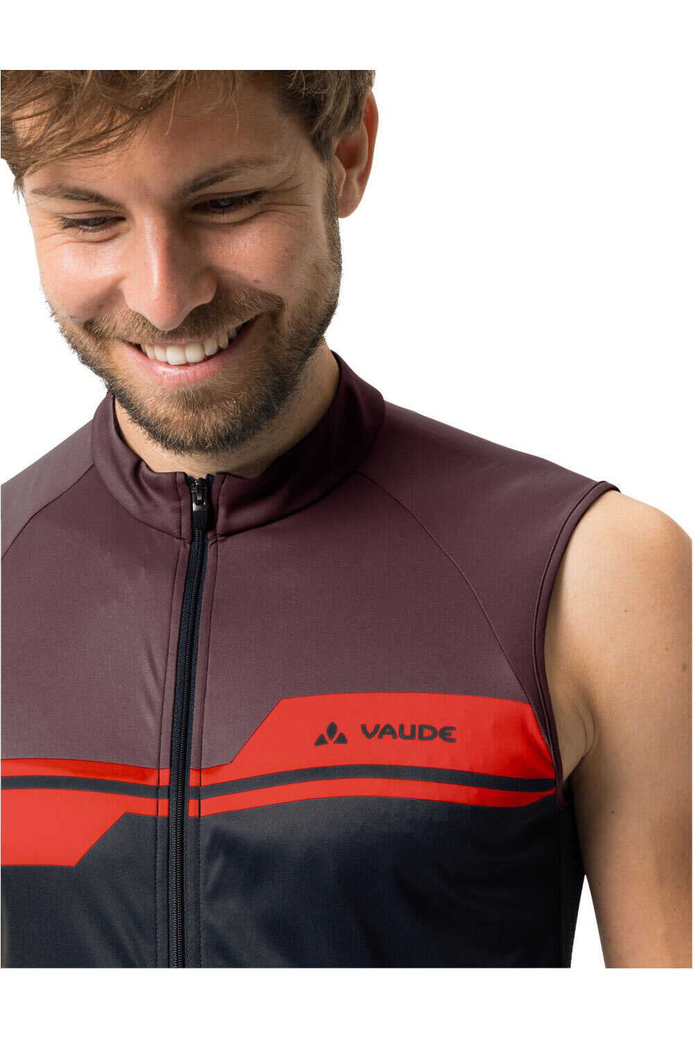 Vaude maillot manga corta hombre Men's Posta FZ Tricot SL vista detalle