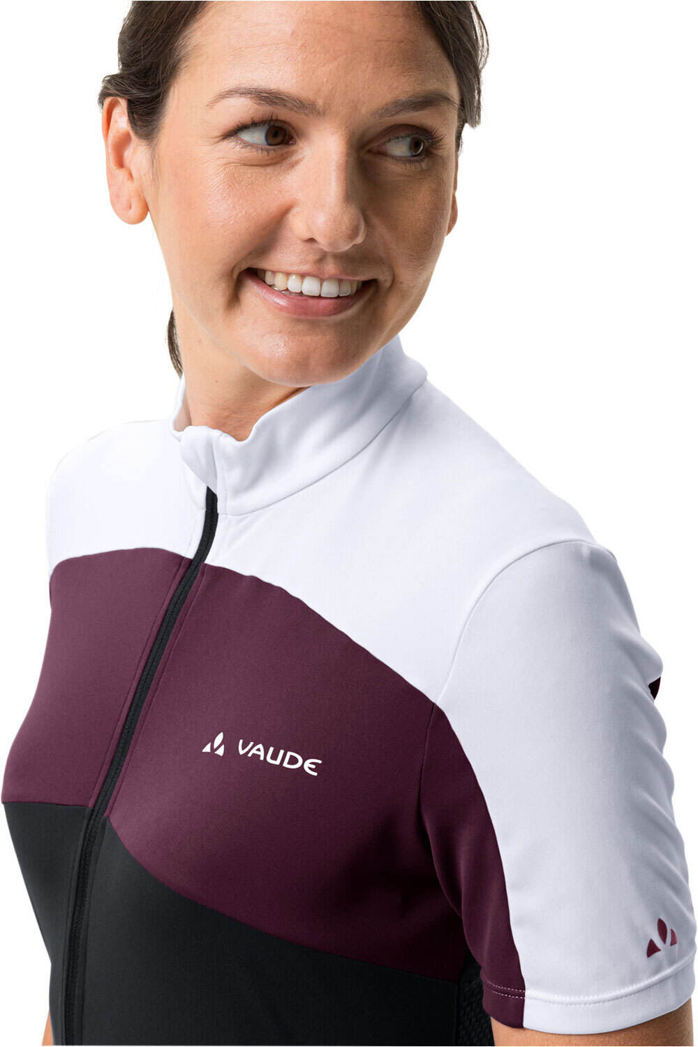 Vaude maillot manga corta mujer Women's Matera FZ Tricot vista detalle