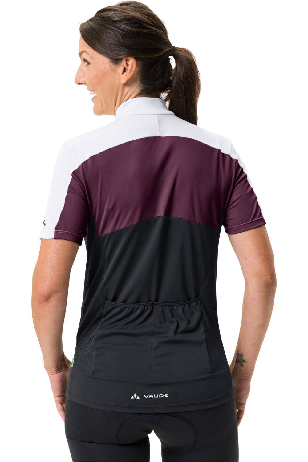 Vaude maillot manga corta mujer Women's Matera FZ Tricot vista trasera