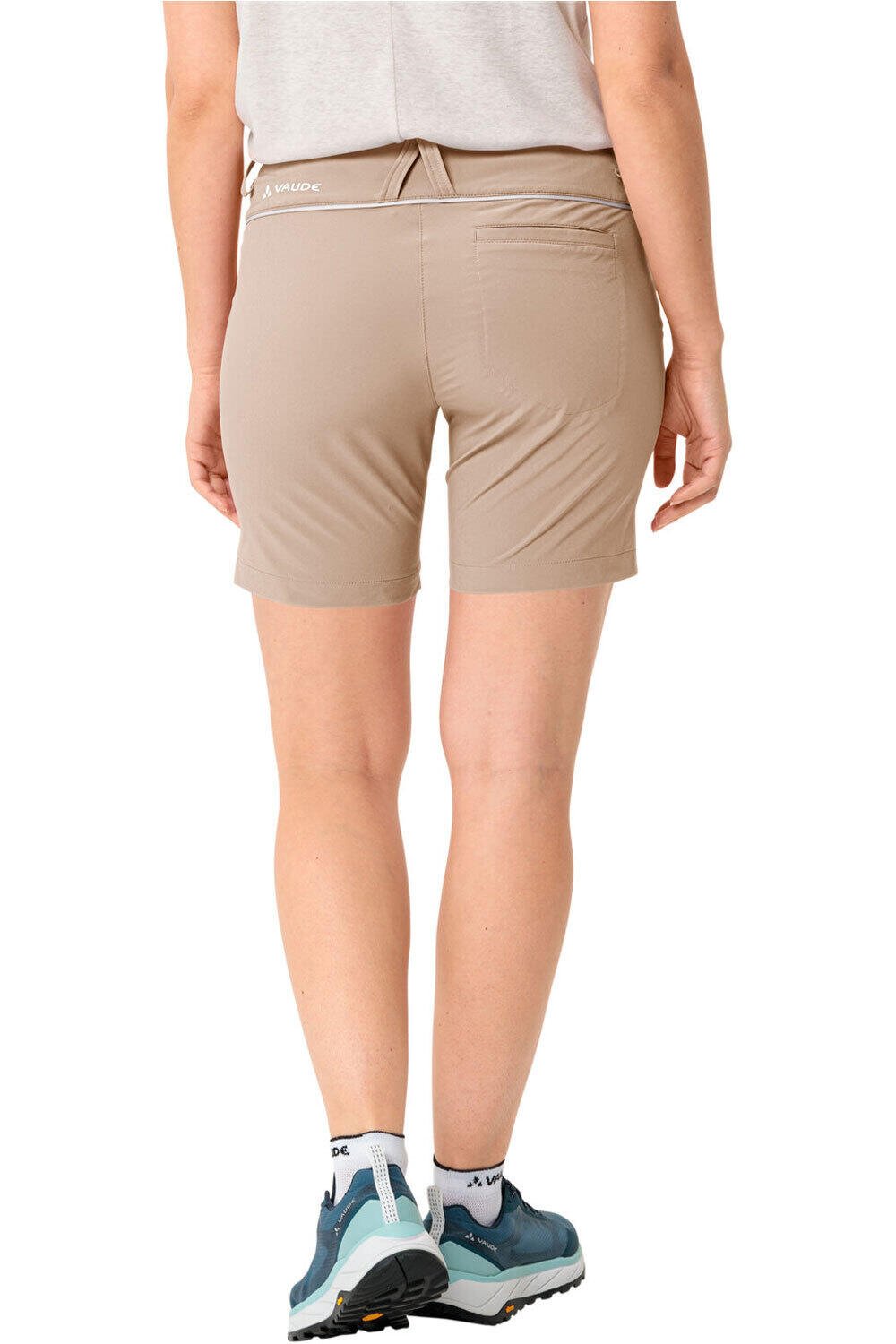 Vaude pantalón corto montaña mujer Women's Skomer Shorts III vista trasera