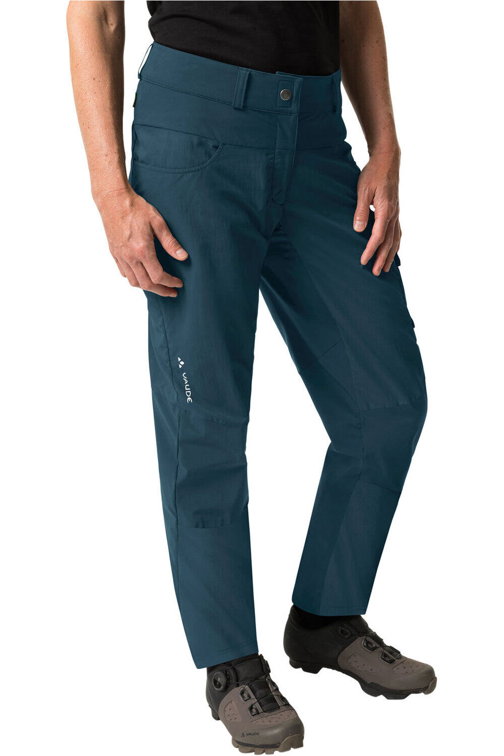 Vaude pantalón largo ciclismo mujer Women's Qimsa Pants vista frontal