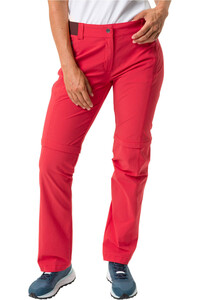 Vaude pantalón montaña mujer Women's Farley Stretch ZO T-Zip Pants II vista frontal