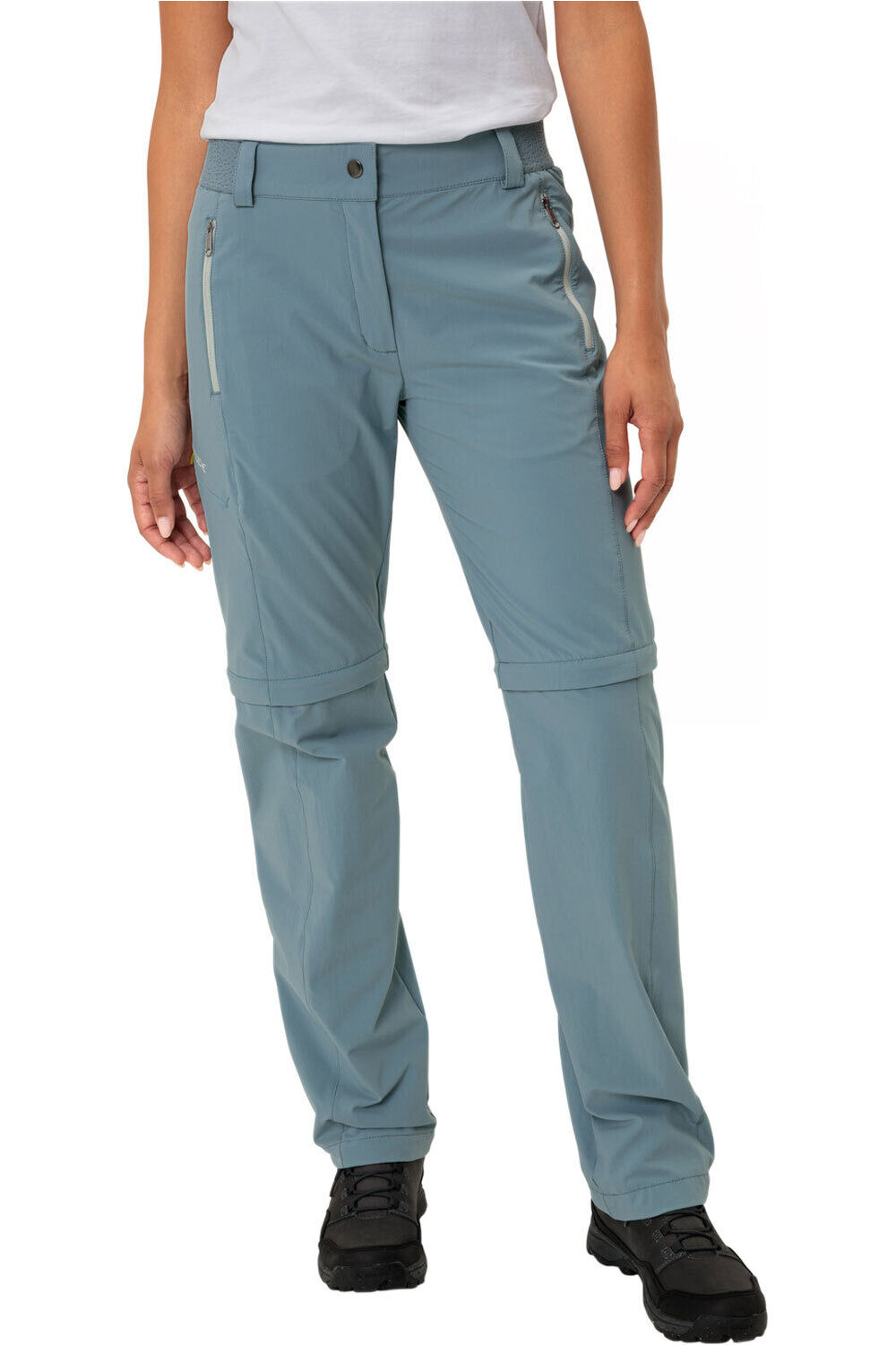 Vaude pantalón montaña mujer Women's Farley Stretch ZO T-Zip Pants II vista frontal