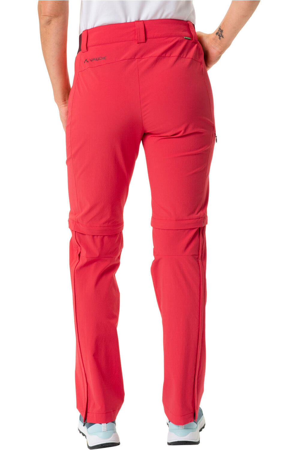 Vaude pantalón montaña mujer Women's Farley Stretch ZO T-Zip Pants II vista trasera