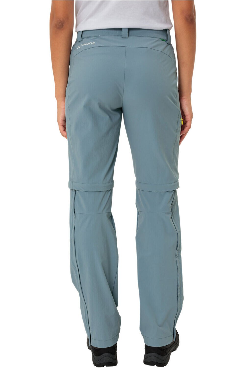 Vaude pantalón montaña mujer Women's Farley Stretch ZO T-Zip Pants II vista trasera