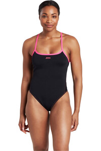 Zoggs bañador natación mujer Blaze Skyback vista frontal