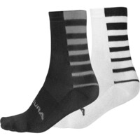 Endura calcetines ciclismo Calcetines Stripe Coolmax pack 2 vista frontal