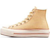 Converse zapatilla moda mujer CHUCK TAYLOR ALL STAR LIFT PLATFORM CONTRAST STITCHING vista trasera