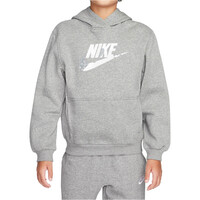 Nike sudadera niño X_K CLUB FLC HBR HOODIE SSNL GRX 03