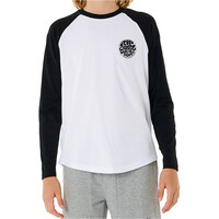 Rip Curl camiseta manga larga niño WETTIE ICON LS TEE -BOY vista detalle