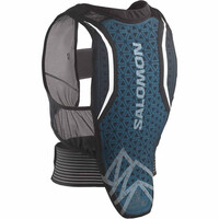 Salomon armadura esquí BACK PROTE FLEXCELL PRO Black/White vista frontal