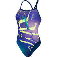 Speedo bañador natación mujer Placement Digital Turnback vista frontal