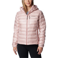 Columbia chaqueta outdoor mujer Pebble Peak Down Hooded Jacket vista frontal