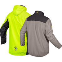 Endura cortavientos ciclismo hombre Chaqueta Imperm. Hummvee 3-In-1 vista trasera