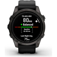 Garmin pulsómetros con gps EPIX PRO, 42mm, Saph, CrbnGry DLC Ti, Bl 06