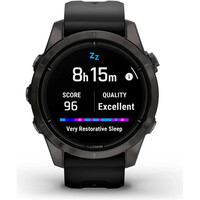 Garmin pulsómetros con gps EPIX PRO, 42mm, Saph, CrbnGry DLC Ti, Bl 08