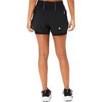 Asics pantalones cortos trail running mujer ROAD 2-N-1 3.5IN SHORT vista trasera