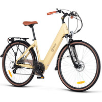 Youin bicicleta paseo eBIKE  Viena - PASEO - RUEDA 28 vista frontal