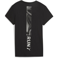 Puma camiseta entrenamiento manga corta mujer RUN FAVORITES GRAPHIC TEE W vista trasera