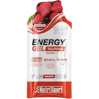 Nutrisport energía instantánea ENERGY GEL TAURINA FRESA 35g vista frontal