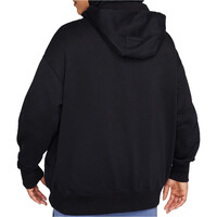 Nike sudadera mujer W NSW PHNX FLC FZ OS HOODIE vista trasera