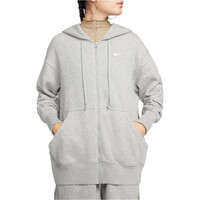 Nike sudadera mujer W NSW PHNX FLC FZ OS HOODIE vista frontal