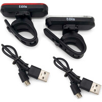 Tols equipos eléctricos bicicleta TOLS LEXIA SET USB LIGHT vista trasera