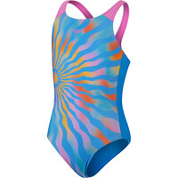 Speedo bañador natación niña Girls Printed Pulseback vista frontal