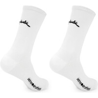 Spiuk calcetines ciclismo CALCETIN PACK 2 UDS. ANATOMIC LARGO UNISEX BLANCO vista trasera