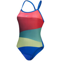 Speedo bañador natación mujer Womens Placement Digital Turnback 05