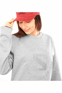 Salomon Sudaderas Montaña Mujer OUTLIFE CREWN HEATHER W 03