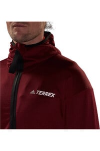 adidas forro polar hombre Terrex Tech Fleece Lite Hiking con capucha vista detalle