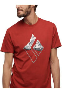 Black Diamond camiseta montaña manga corta hombre MOUNTAIN LOGO SS TEE vista detalle