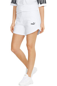 Puma pantalón corto deporte mujer ESS 5 High Waist Sh vista frontal