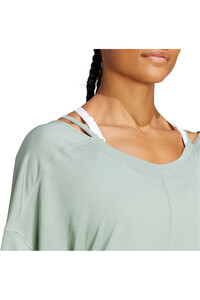 adidas camisetas fitness mujer Yoga Studio Oversized 03