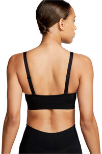 Nike Sujetador Yoga W NK DF INDY PLUNGE CUTOUT BRA vista trasera