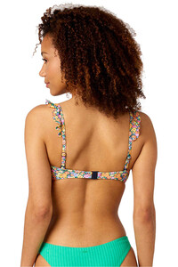 Rip Curl parte de arriba bikini AFTERGLOW DITSY BANDEAU vista trasera