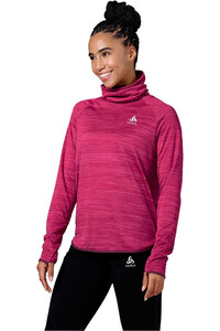 Odlo camiseta térmica manga larga mujer Mid layer RUN EASY WARM vista frontal