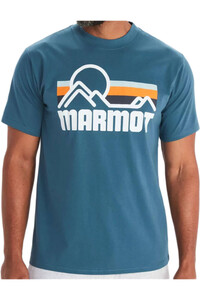 Marmot camiseta montaña manga corta hombre Coastal Tee SS vista frontal