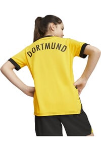 Puma camiseta de fútbol oficiales niño B.DORTMUND 24 H JSY JR vista trasera