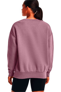 Under Armour sudadera mujer Essential Flc OS Crew vista trasera