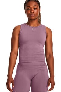 Under Armour camiseta tirantes fitness mujer UA Train Seamless Tank vista frontal