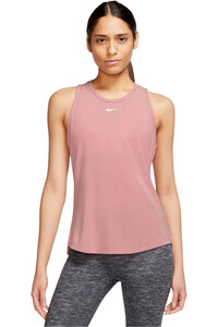 Nike Dri-fit One Luxe azul camisetas tirantes fitness mujer