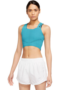 Nike camiseta técnica tirantes mujer W NK DFADV AROSWFT CROP vista frontal