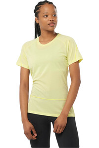 Salomon camiseta entrenamiento manga corta mujer CROSS RUN vista frontal