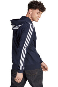 adidas sudadera hombre M 3S FT FZ HD vista trasera