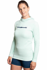 Trango camisetas trail running manga larga mujer SUDADERA LIMONE vista frontal