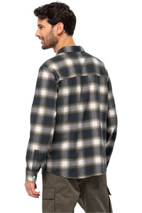 Jack Wolfskin camisa manga larga hombre WANDERWEG SHIRT M vista trasera