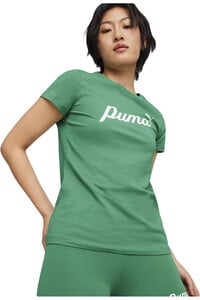 Puma camiseta manga corta mujer ESS+ BLOSSOM Script vista frontal