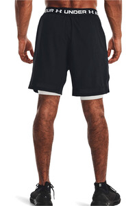 Under Armour pantalón corto fitness hombre UA Vanish Woven 2in1 Sts vista trasera